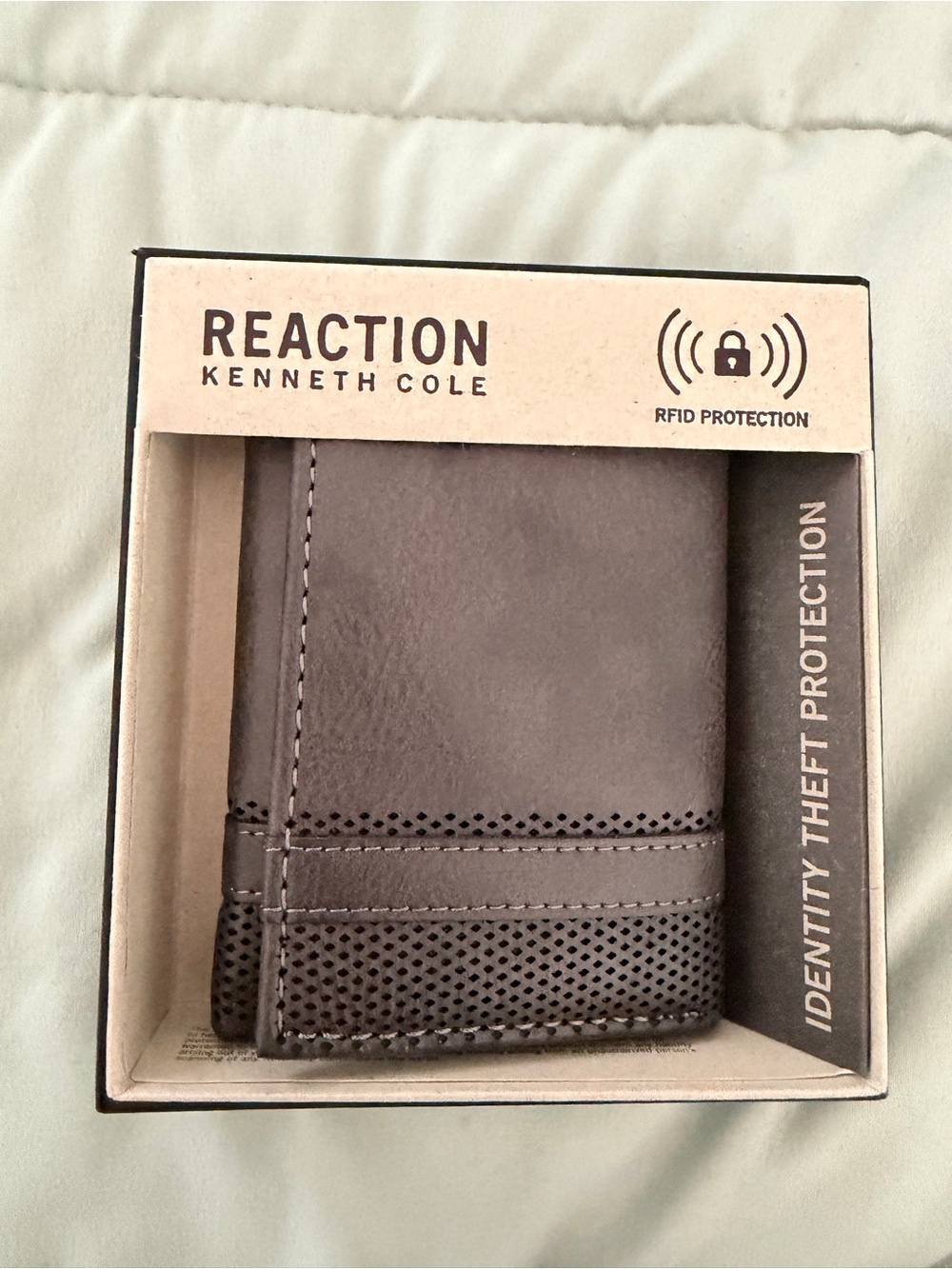 Kenneth Cole Reaction Men's Dark Brown Money Clip Wallet